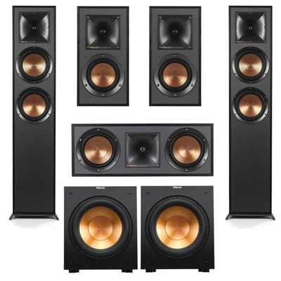 Klipsch Reference R-625FA 5.2 Home Theater Pack, Black #1065841 KA - Image 1 of 4
