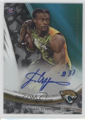 2013 Topps Platinum Rookie Refractors Military Camo /10 Jonathan Cyprien Auto RC - Image 1 of 2