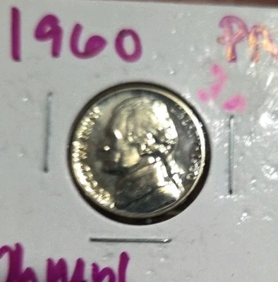 1960-P Jefferson Nickel Gem. Near Full Steps, Rare Find USMS - Image 1 of 2
