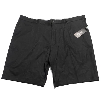 Pantalones Cortos Walter Hagen Para Hombre 52 Negro Hagan Cortos Frente Plano Grande y Alto 10" Nuevos con Etiquetas Foto 1 de 4