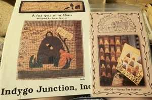 2 Honey Bees & Bee Hive Design Quilt Patterns - Picture 1 of 3