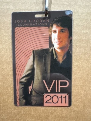 Josh Groban VIP Concert Pass 2011 Illuminations Tour with Lanyard - Original - Image 1 of 3