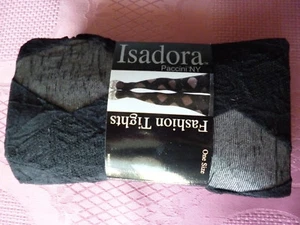 Strumpfhose one Size Fashion Tights Paccini NY schwarz Muster - Bild 1 von 3