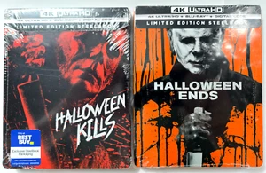 HALLOWEEN KILLS 4K (ORIGINAL RED ARTWORK) / HALLOWEEN ENDS 4K+Blu-ray STEELBOOK - Picture 1 of 7