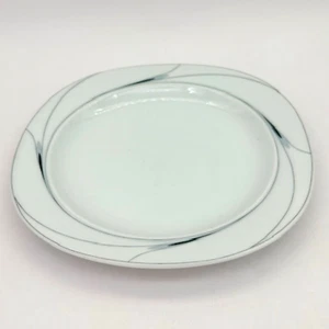 Mikasa Fine China L5806 Kaviar Salatteller 7 7/8 in weiß schwarz grau - Bild 1 von 8