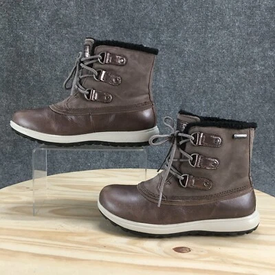Rockport XCS Snow Boots Womens 5M Brown Britt Lace Up Ankle Waterproof Lined - Image 1 of 4