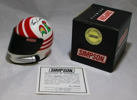 Terry Labonte 1/4 scale helmet by Simpson Cover