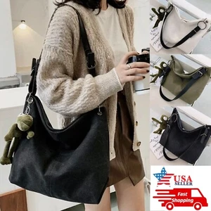 US Women Adjustable Handbag Bag Canvas Shoulder Bags Large Tote Purse Messenger - Picture 1 of 20