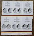 MDM Flyer für 6 x 10 Euro Gedenkmünzen BRD 2010 kompletter Jahrgang Originale