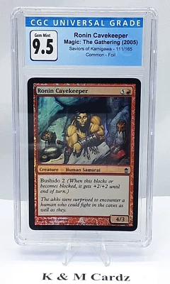 MTG - Saviors of Kamigawa - Ronin Cavekeeper - Foil - Graded - CGC 9.5 - Image 1 of 4