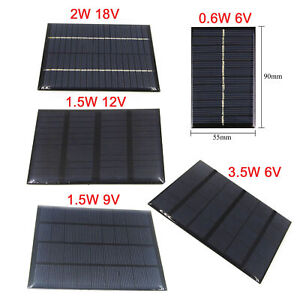 0.6/1.5/2/3.5W 6V-18V Solar Panels Battery Charge Solar Battery Panels A3GU