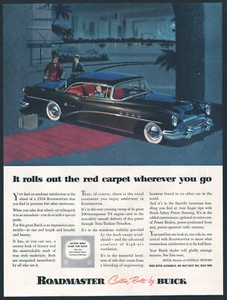 1954 Buick print ad black Roadmaster 2-door Hardtop - Picture 1 of 1