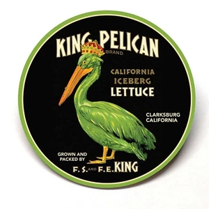King Pelican Lettuce Clarksburg California Fridge Magnet BUY 3 GET 4 FREE - Picture 1 of 2
