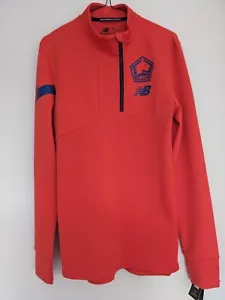 Mens Lille New Balance Red Football Training Top Size Small Sportswear Shirt New - Picture 1 of 7