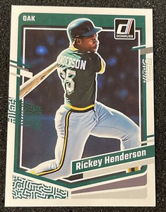 2023 Panini Donruss #189 Rickey Henderson    Oakland Athletics MLB BASEBALL MVP
