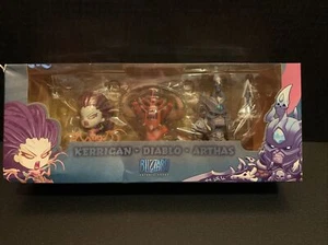Blizzcon NEW 2013 Cute But Deadly Exclusive Souvenir Set Kerrigan Diablo Arthas - Picture 1 of 11