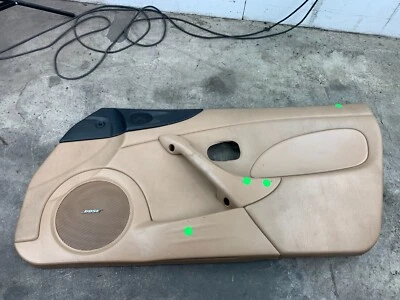 Panel de tarjeta de puerta Bose bronceado fabricante original Mazda Miata 2001-2005 pasajero derecho 01-05 *LEER* Foto 1 de 4