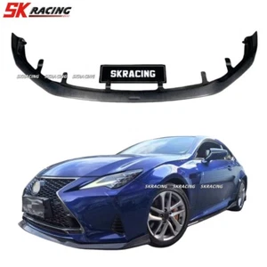 For Lexus RC300 RC350 F-Sport 2019+ Front Bumper Lip Splitter Real Carbon Fiber - Picture 1 of 13