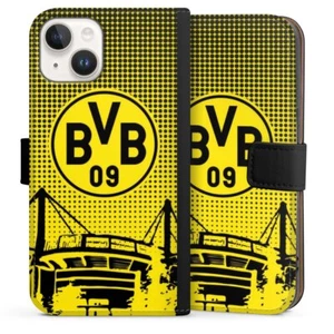Flip Case Tasche Hülle/seiltliche Lasche für Apple iPhone 14 - BVB Dots - Bild 1 von 1