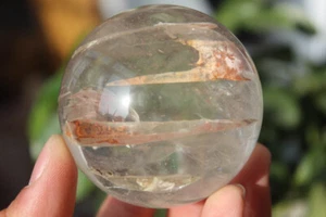 308g NATURAL TOURMALINE Rutilated QUARTZ CRYSTAL SPHERE BALL HEALING 1 - Picture 1 of 14