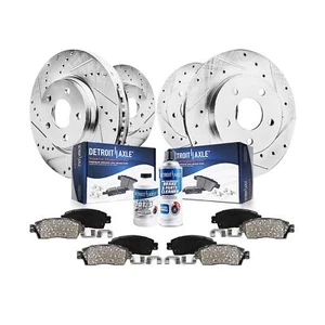 Detroit Axle - Brake Kit for 2013-2023 Nissan Altima Drilled and Slotted Brak... - Picture 1 of 9