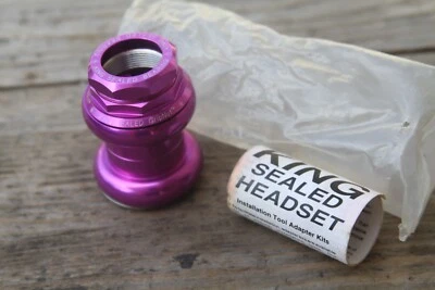 CHRIS KING GripNut Headset No Logo 1" Purple Road MTB Bike Head Set NOS 3DV - Image 1 of 4