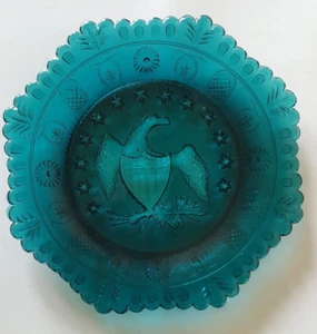 American Pairpoint Glass, Patriotic American Bald Eagle Great Seal of USA - Picture 1 of 4