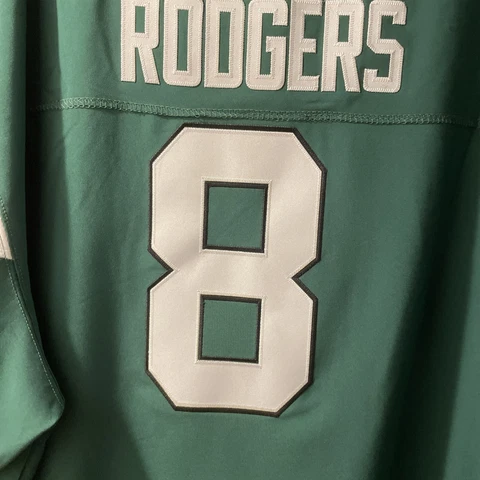 NY JETS ROGERS #8 REPLICA GAME JERSEY GREEN Cover