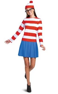 Wenda Classic Where's Waldo? Adult Halloween Costume X-Large 18-20 - Picture 1 of 3