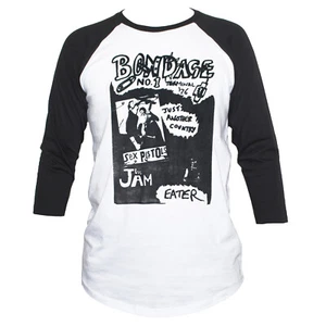 Bondage Punk Rock T-shirt Fanzine Pistols Jam Eater 3/4 Sleeve Unisex Size S-XL - Picture 1 of 3