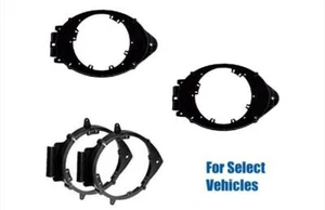 F+R Door Speaker Install Mount Bracket Plate Kit Combo for some Chevrolet GMC GM - Picture 1 of 1