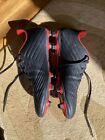 Adidas Predator Cleats Boy Youth Or Men Size 9,5 Black And Red Great Condition