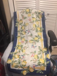 Lemon Table Runner 16" X 72" New With Tag - Picture 1 of 6