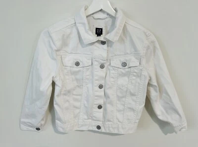 GAP For Good White Denim Jean Cropped, 3/4 Sleeves Jacket Size XL - Image 1 of 3