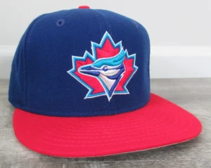 Toronto Blue Jays Vintage New Era Fitted Hat Sz 7 3/4 MLB Red Blue MUSA Wool - Picture 1 of 11