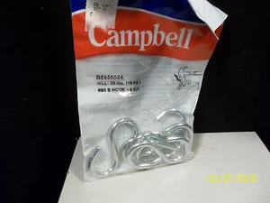 Campbell #60 S Hook B5956024 - Qty 6 - Picture 1 of 5