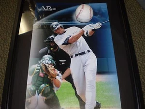 NEW YORK YANKESS A ROD ALEX RODRIGUEZ FRAMED PHOTO WITH BASEBALL UPPER DECK - Picture 1 of 1