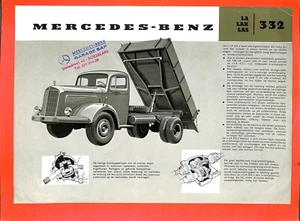 MERCEDES / PROSPECTUS / LA / LAK / LAS 332 / ÉDITION EN FLAMAND - Bild 1 von 2