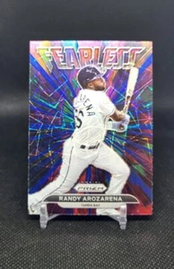 2022 Panini Prizm baseball Blue Velocity Fearless Prizm Randy Arozarena Rays - Picture 1 of 2