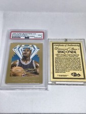 1995 CLASSIC BLEACHERS SHAQUILLE O'NEAL 23K GOLD SERIAL #’d MINT PSA 9 LOW POP 2