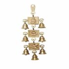 Handcrafted Brass Lord Ganesh,Laxmi And Saraswati Wall Hanging Bell Temple Idols