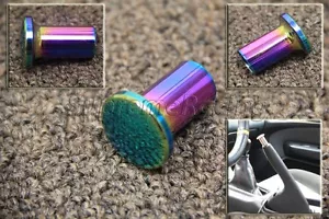 RDT Neo Chrome Aluminum Drift Turn E-BRAKE KNOB 1995-1998 240SX 180SX S14 SILVIA - Foto 1 di 2