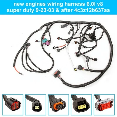 4C3Z-12B637-AA Wiring Harness Fit 2004 Ford F-250 F-350 F-450 F-550 Super Duty - Image 1 of 4