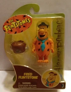 JAZWARES THE FLINTSTONES FRED FIGURE HANNA BARBERA NEW 3.5" 2012 - Picture 1 of 7
