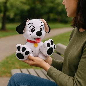 "Felpa suave de 10"" Disney Parks 101 Dálmatas pies grandes afortunados perro niños animales domésticos" - Imagen 1 de 6