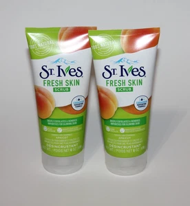 LOT (2) ST IVES FRESH SKIN SCRUB APRICOT VEGAN EXFOLIATES FOR GLOWING SKIN 6 OZ - Picture 1 of 1