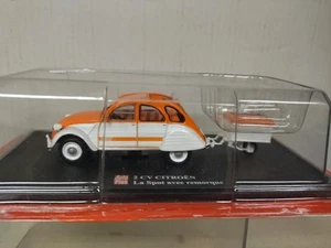 CITROEN 2CV SPOT + REMORQUE LEGENDE 2CV 1:43 AUTOPLUS ELIGOR - Imagen 1 de 3