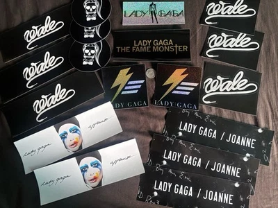 Lady Gaga original-Promo Random  Stickers  ( Lot of 18 ) Free flag Sticker - Image 1 of 4