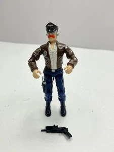VINTAGE HASBRO 1989 G.I JOE COBRA ACTION FIGURE DOGFIGHT PILOT 100% COMPLETE - Foto 1 di 9
