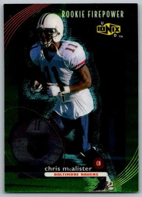 1999 UD Ionix Chris McAlister Rookie Baltimore Ravens #86 - Image 1 of 2